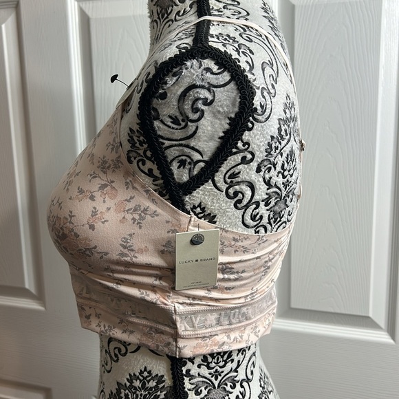 Lucky Brand 2 Wirefree Padded Floral Gray LVD00159 NEW - Picture 2 of 11